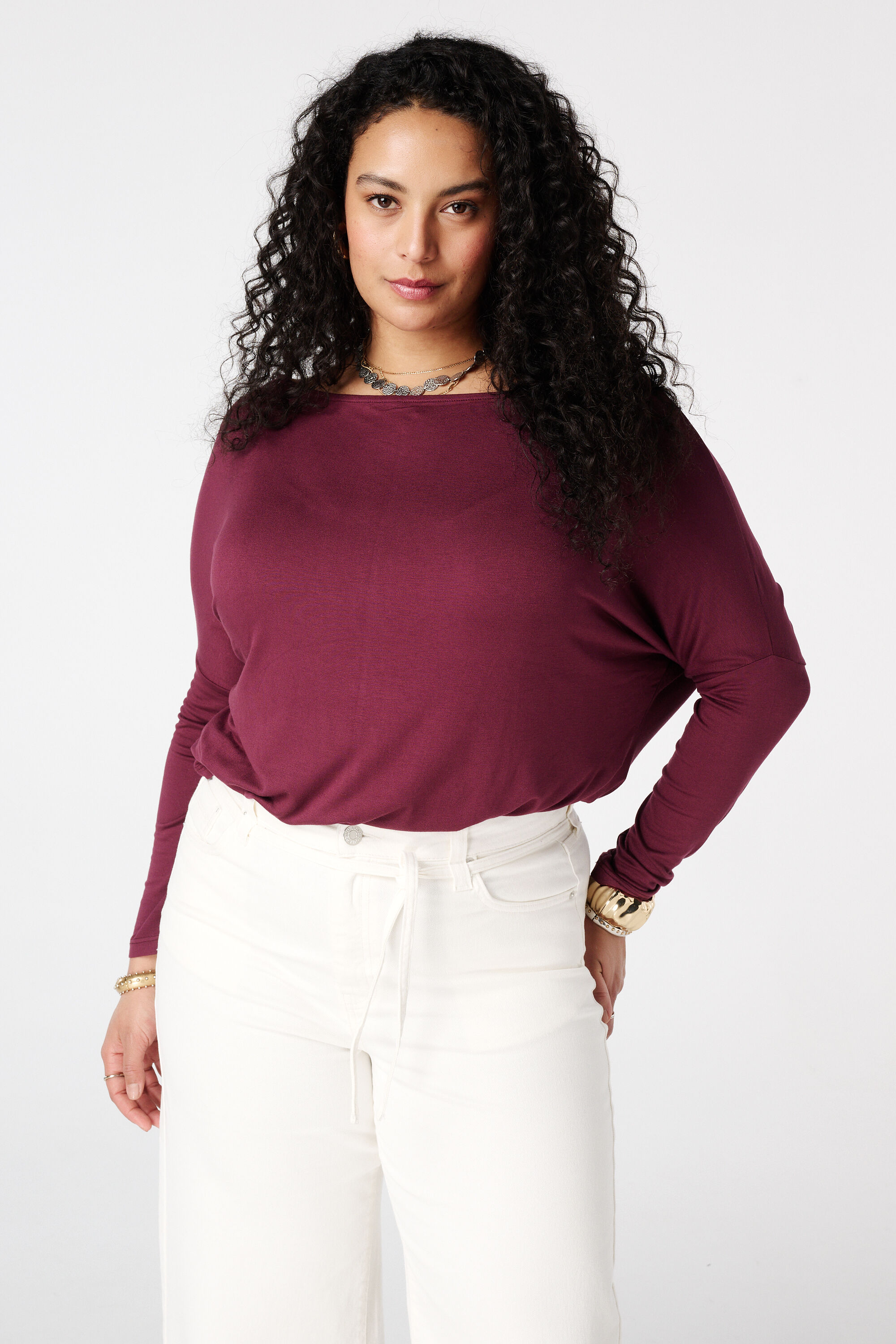 Top con escote barco