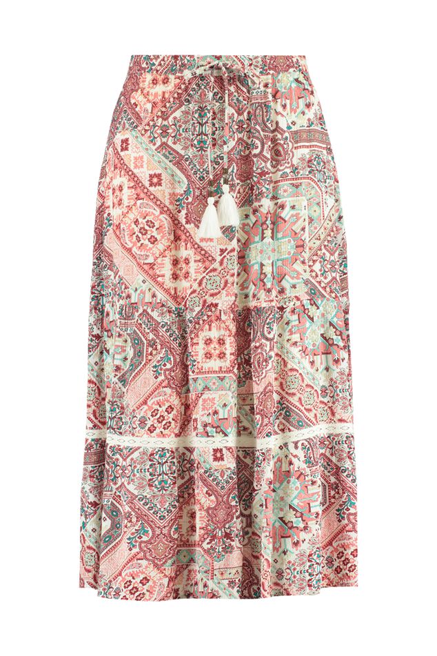 Falda larga con estampado  image number 2