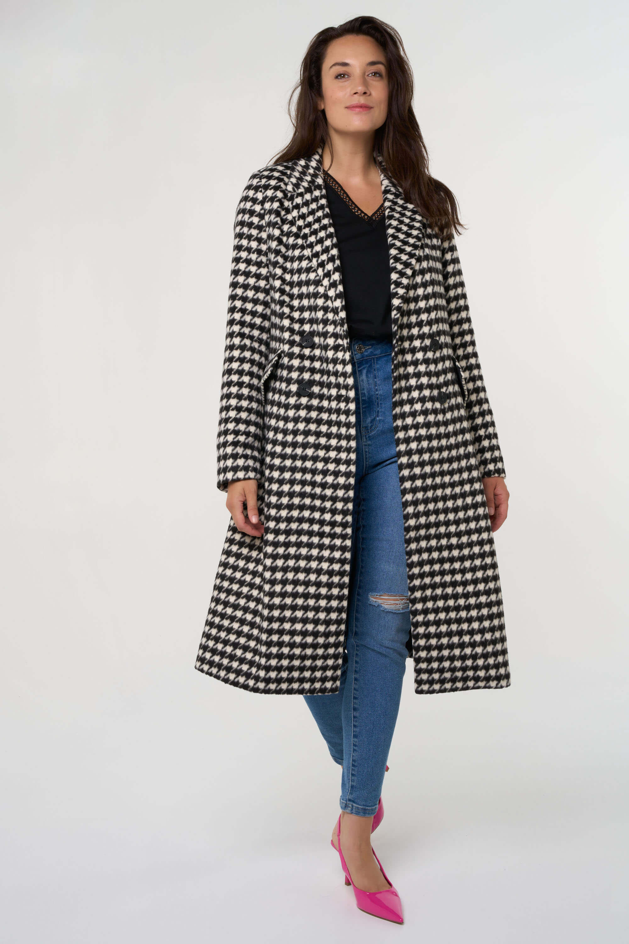 Abrigo de dos tonos  image number 7