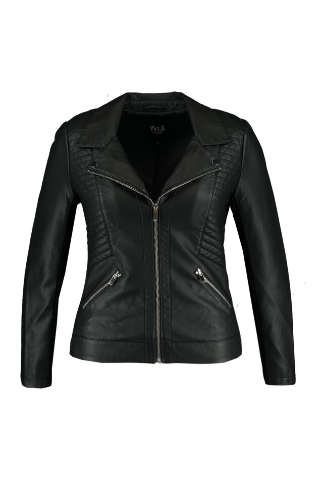Chaqueta de cuero sintético  image number 1