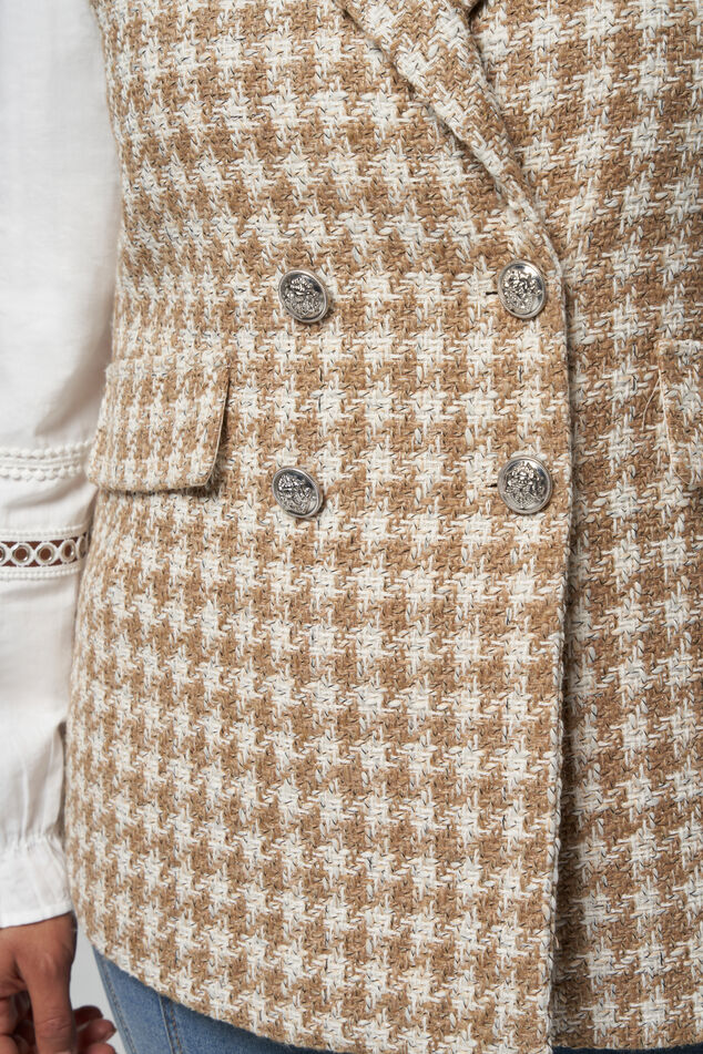Chaleco tweed bicolor image number 4