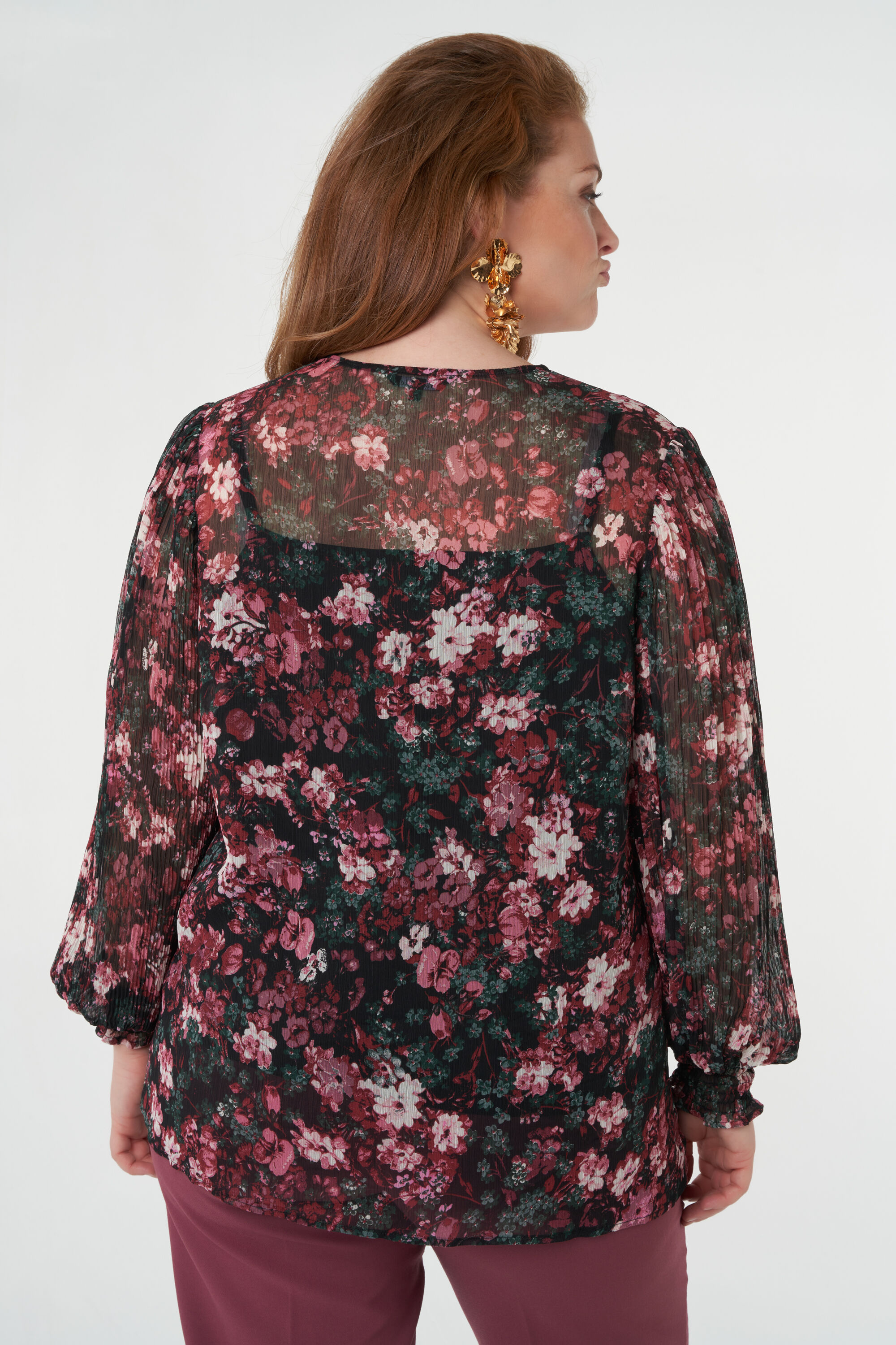 Blusa con estampado floral image number 3