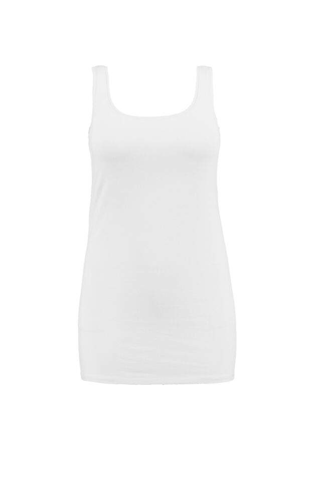 Camisola larga de algodón image number 1