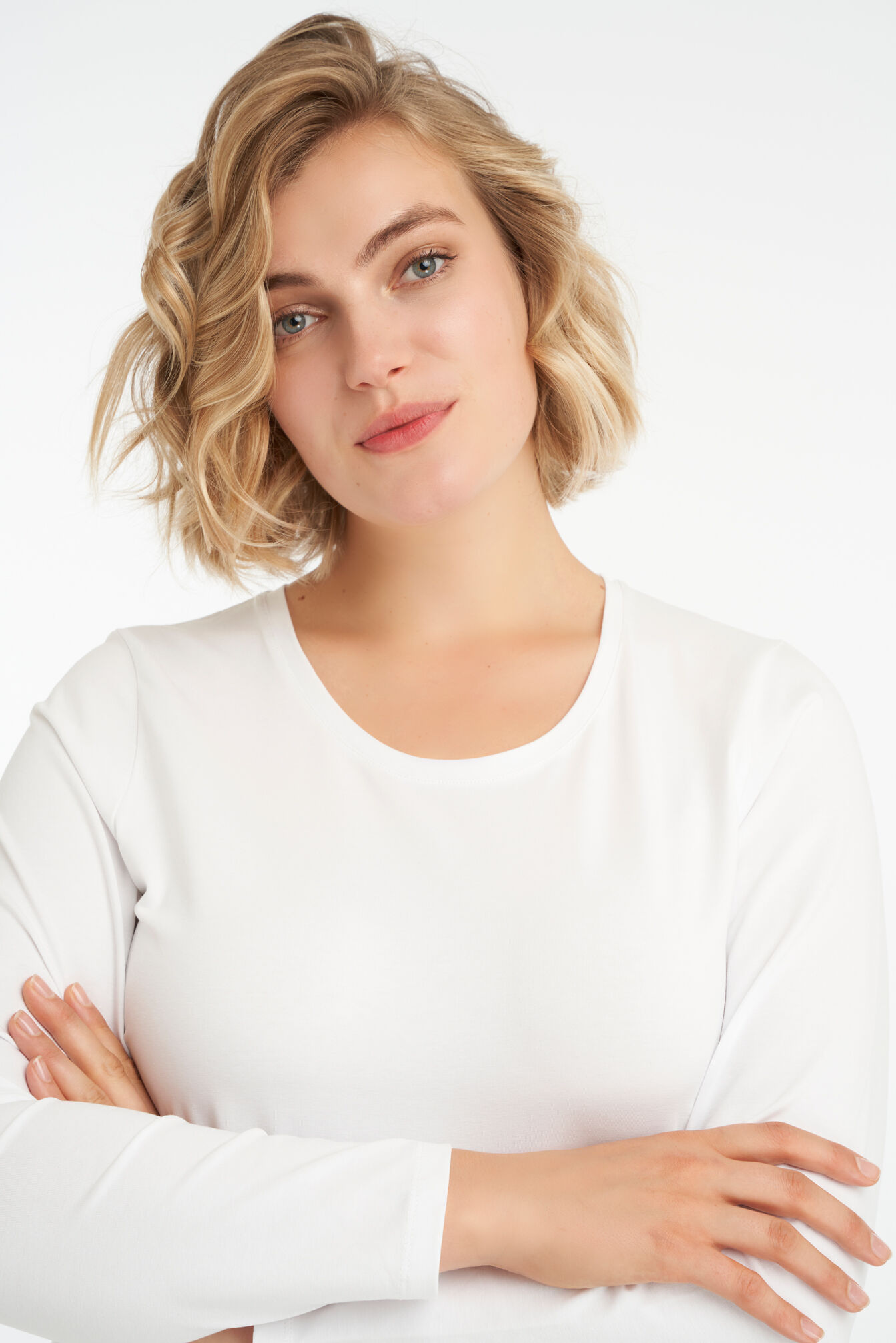 Camiseta b&aacute;sica de manga larga image number 4