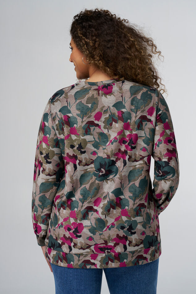 Suéter con estampado floral image 3