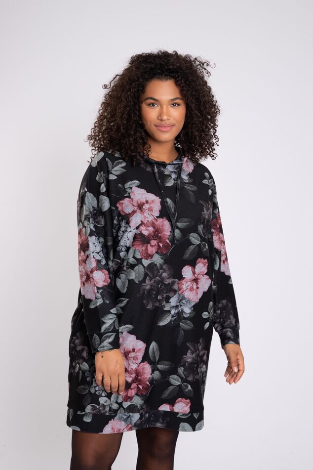 Vestido suéter con estampado floral image number 5
