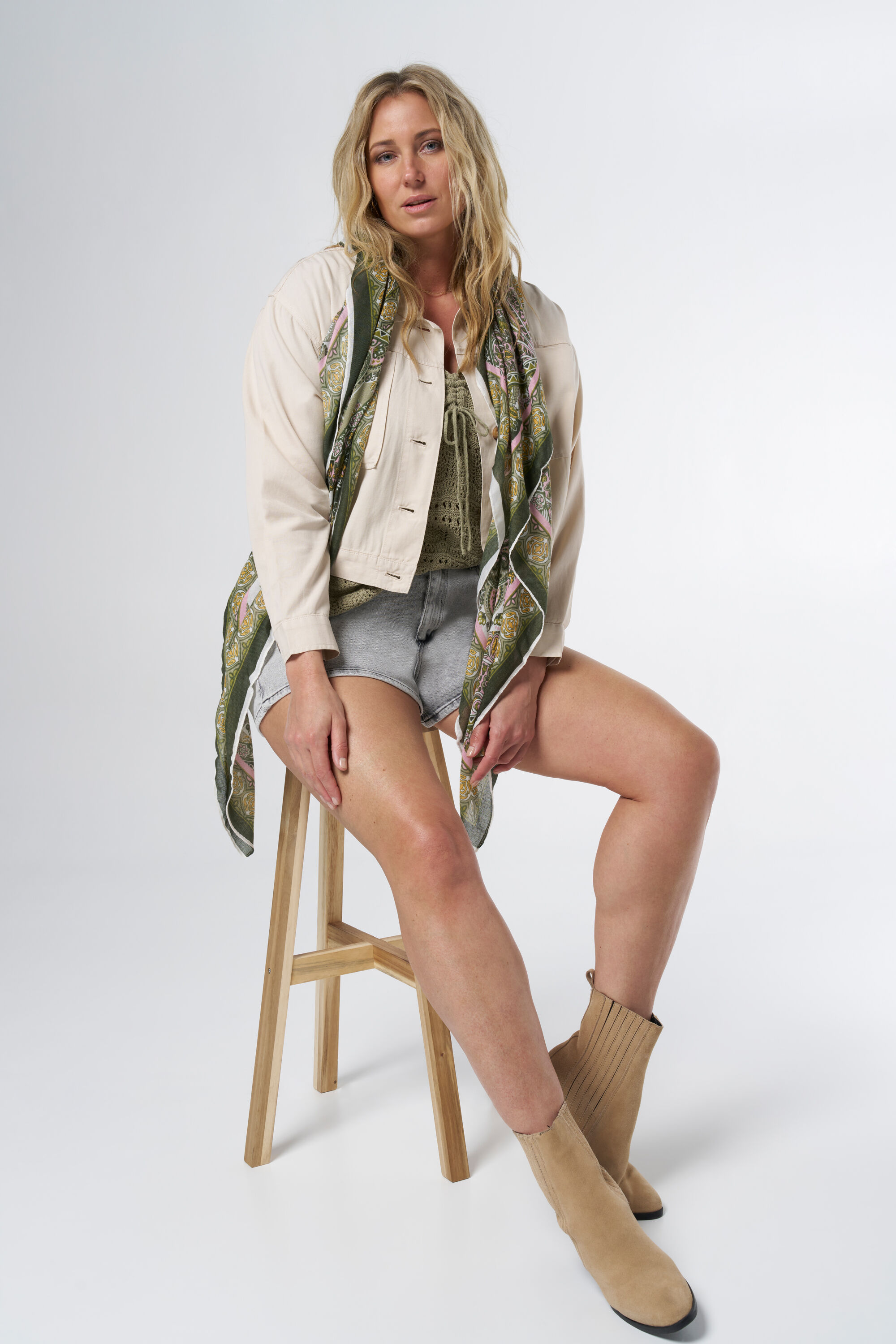 Chaqueta cargo de corte holgado image number 6