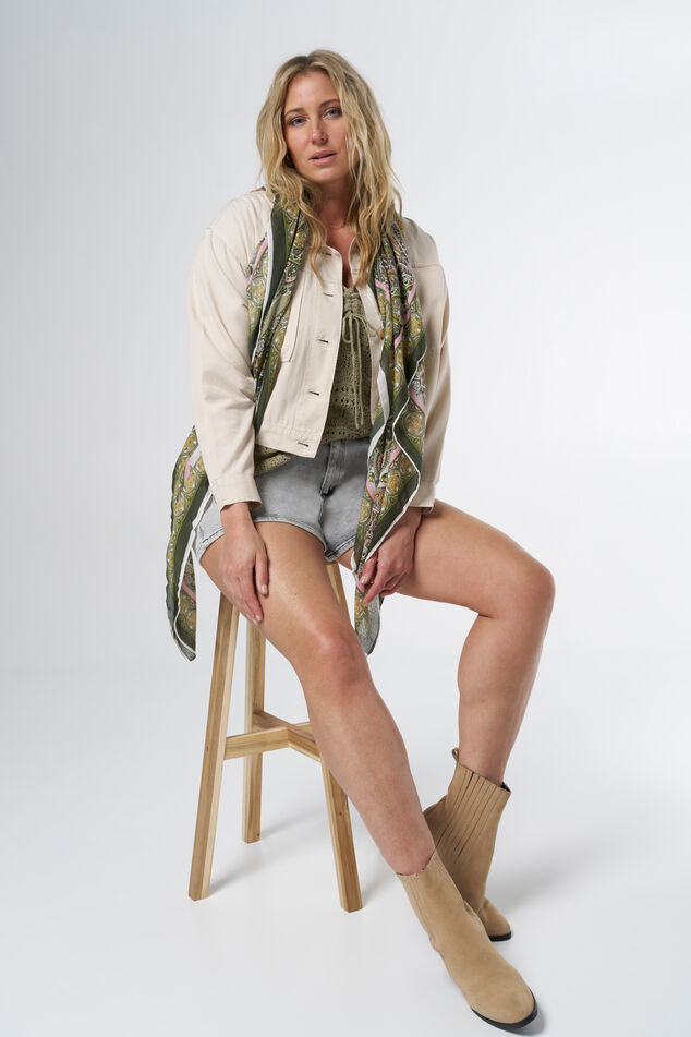 Chaqueta cargo de corte holgado image number 6