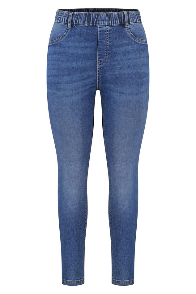Treggings con aspecto denim image number 1