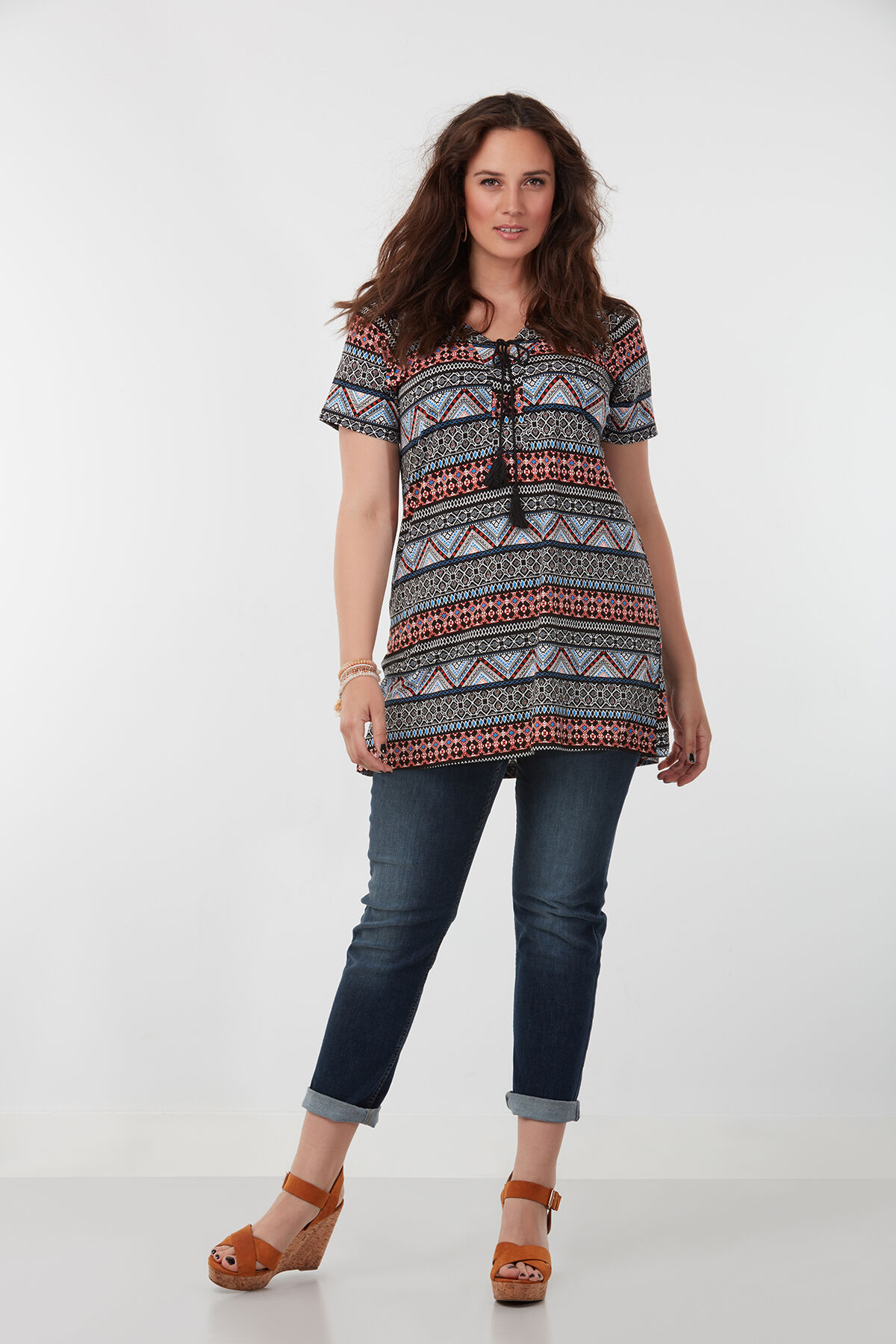 Top con estampado integral image number 3