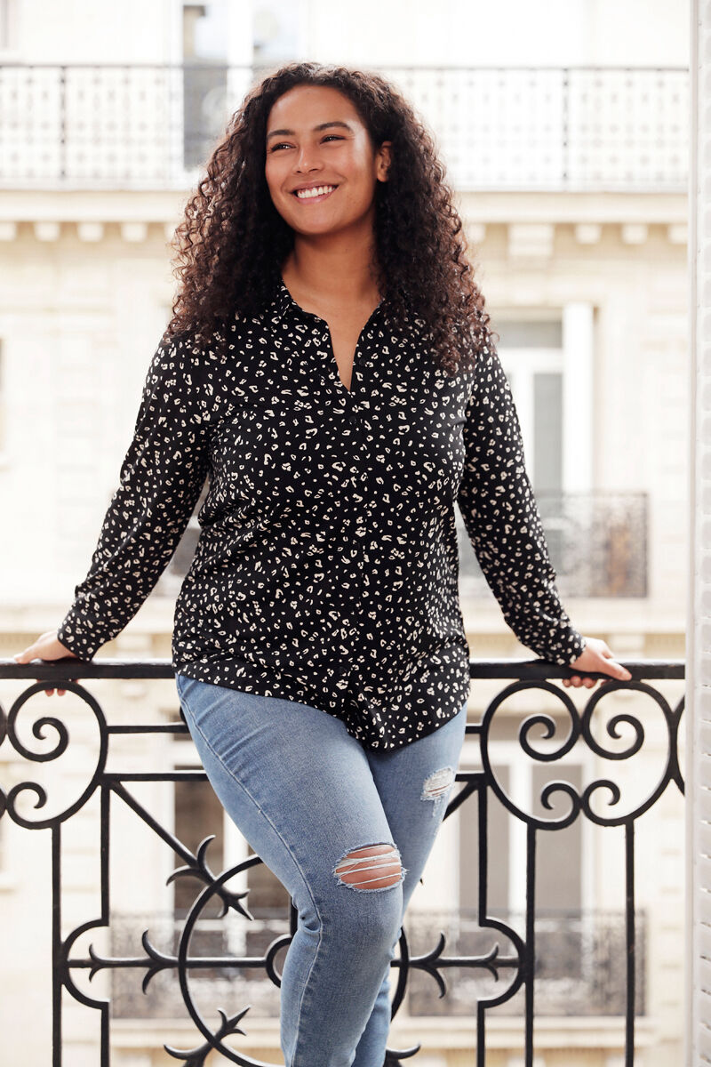 Blusa con estampado image number 0