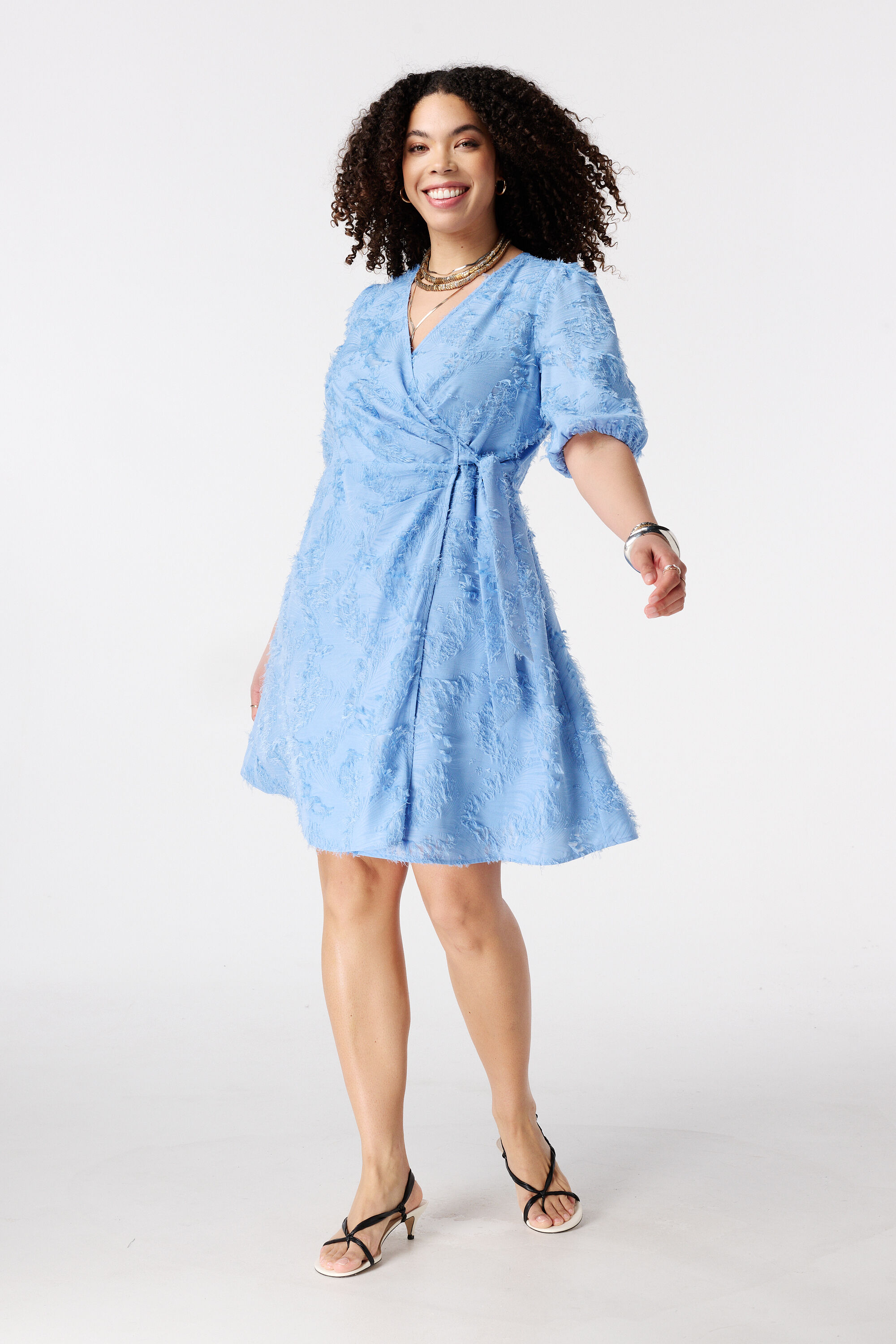 Vestido con look cruzado