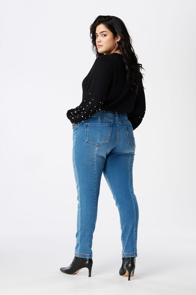 Pantalón vaquero jogger image number 3