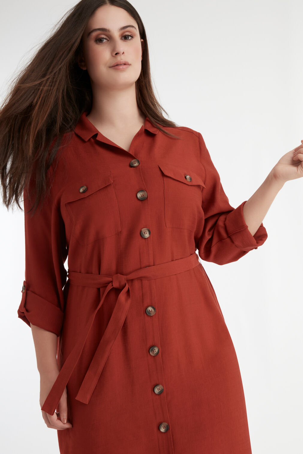 Vestido de botones image number 5