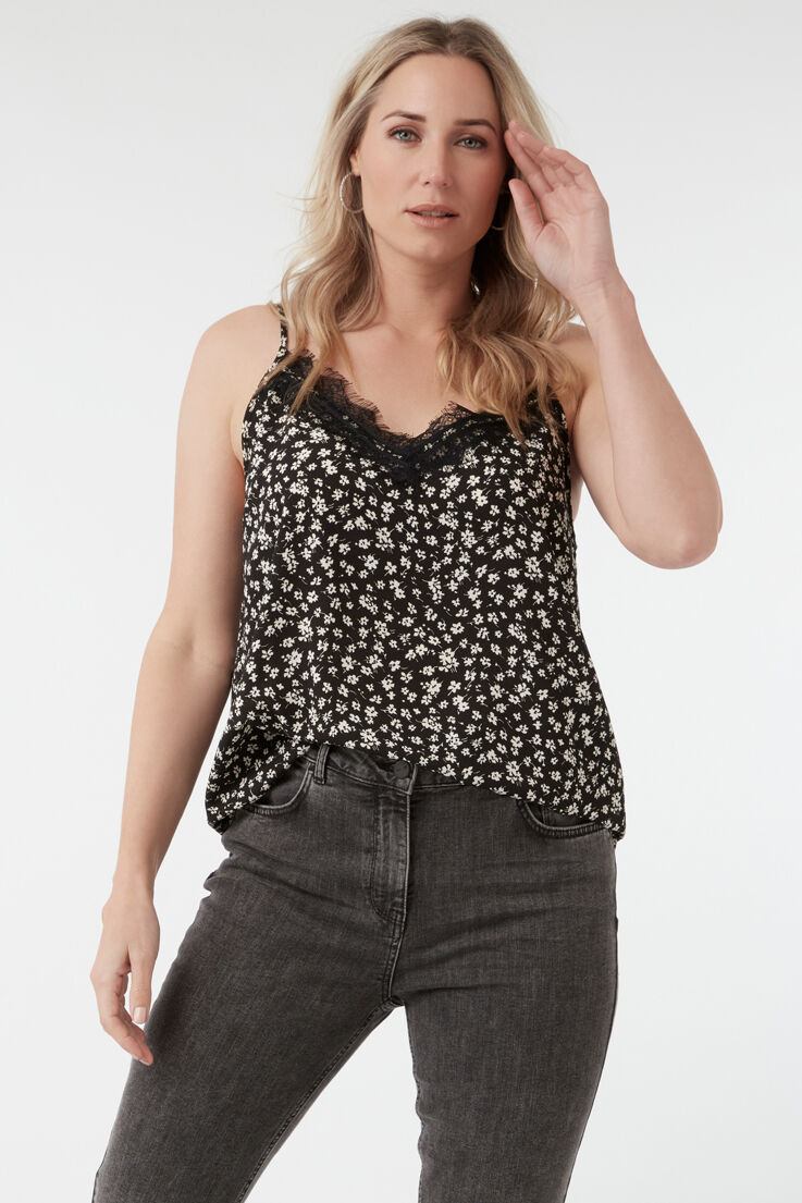 Blusa estampada sin mangas  image number 5