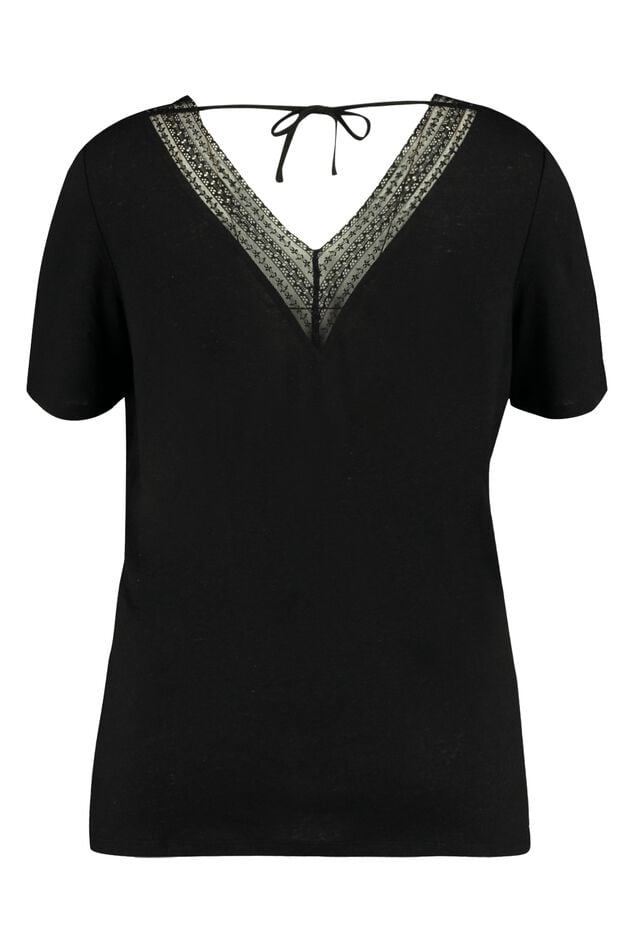 Top con encaje  image number 3