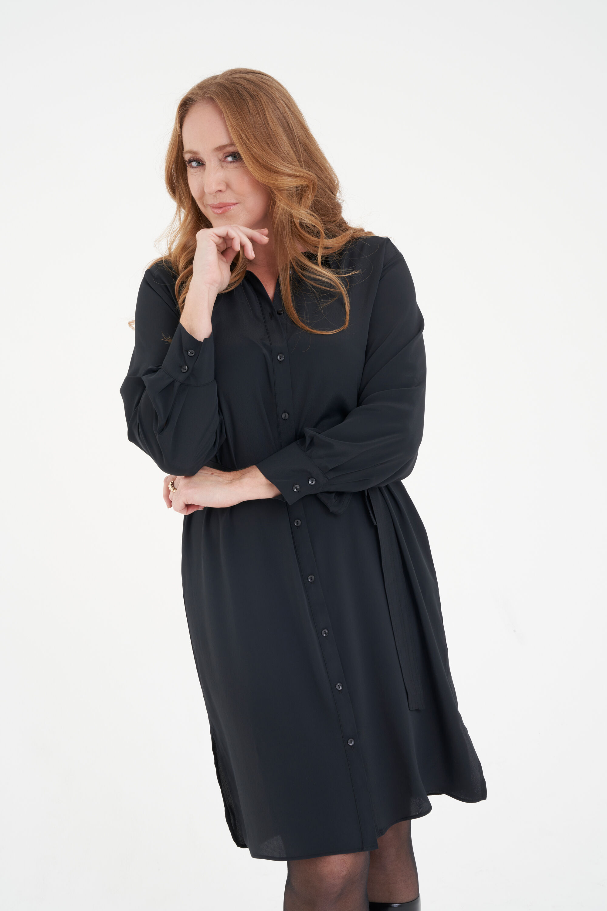 Vestido blusa con cintur&oacute;n image number 5