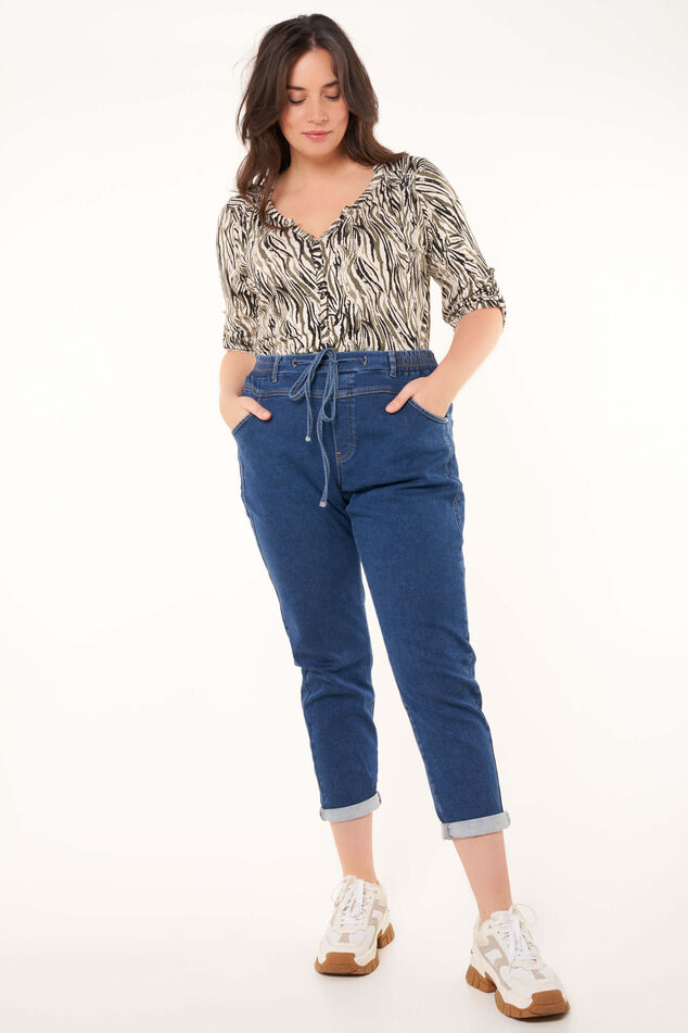 Pantalones jogger de denim image number 0