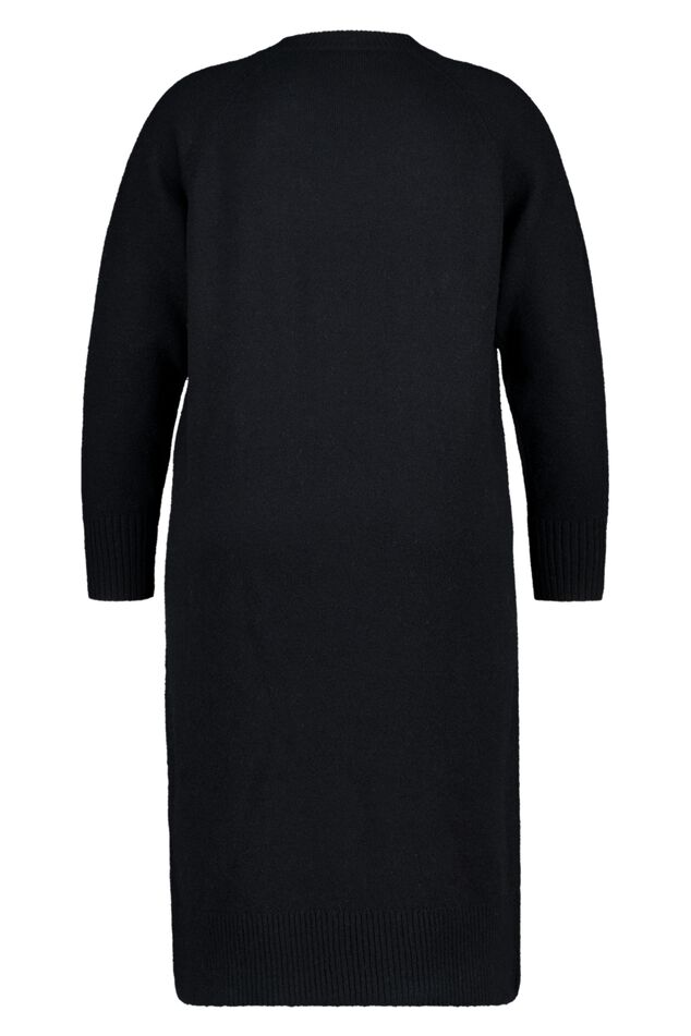 Vestido midi de punto con botones decorativos image number 2
