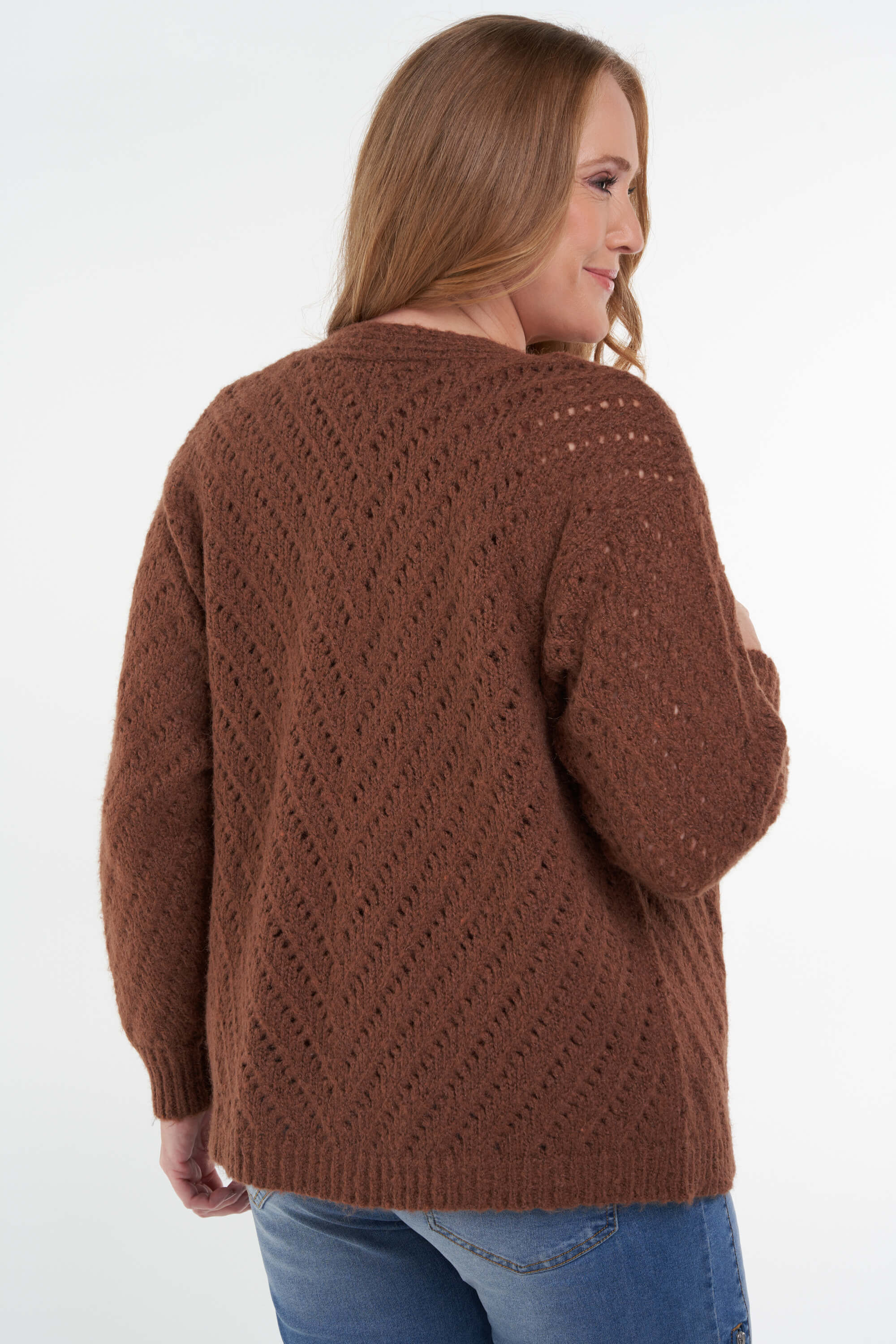 C&aacute;rdigan de punto grueso image number 4