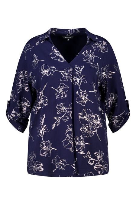 Top con estampado elástico y laminado Top con estampado elástico y laminado