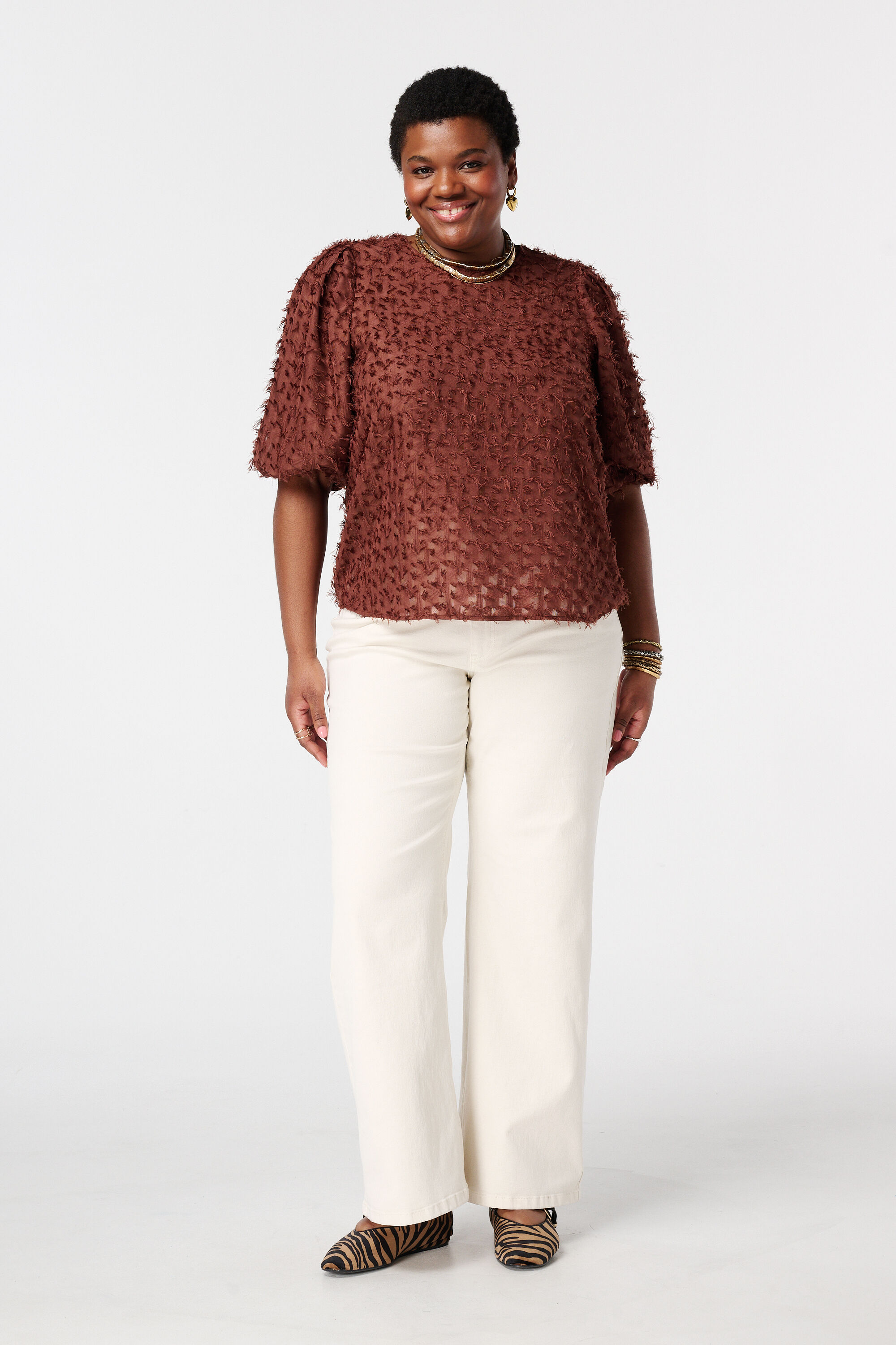 Blusa con textura image number 5