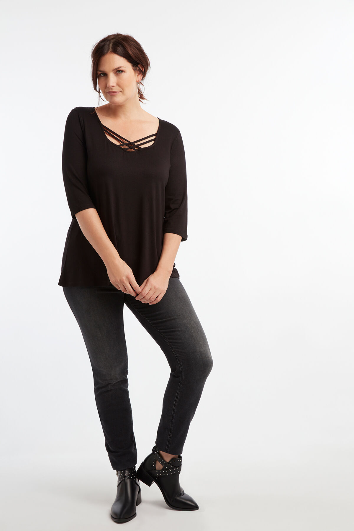 T&uacute;nica con tiras cruzadas image number 4