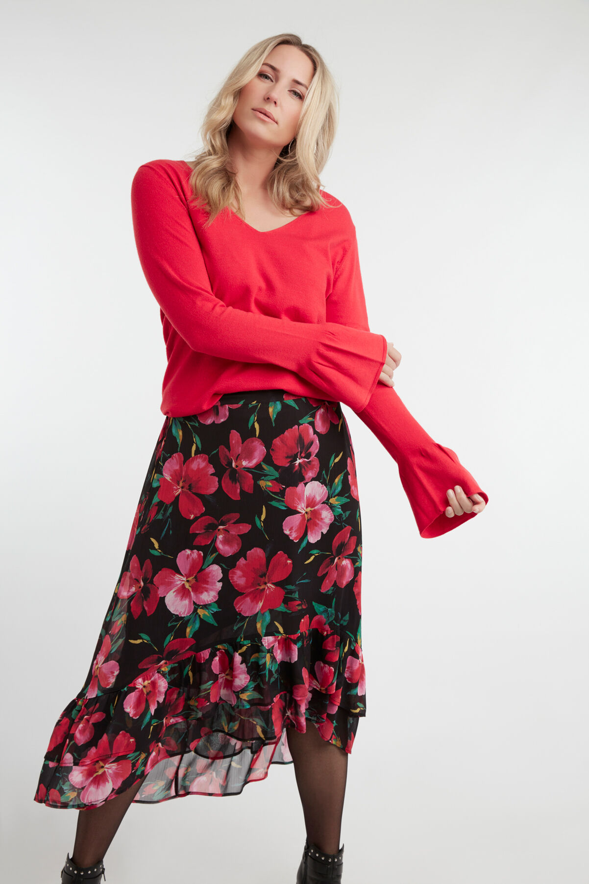 Falda de estampado floral image number 4