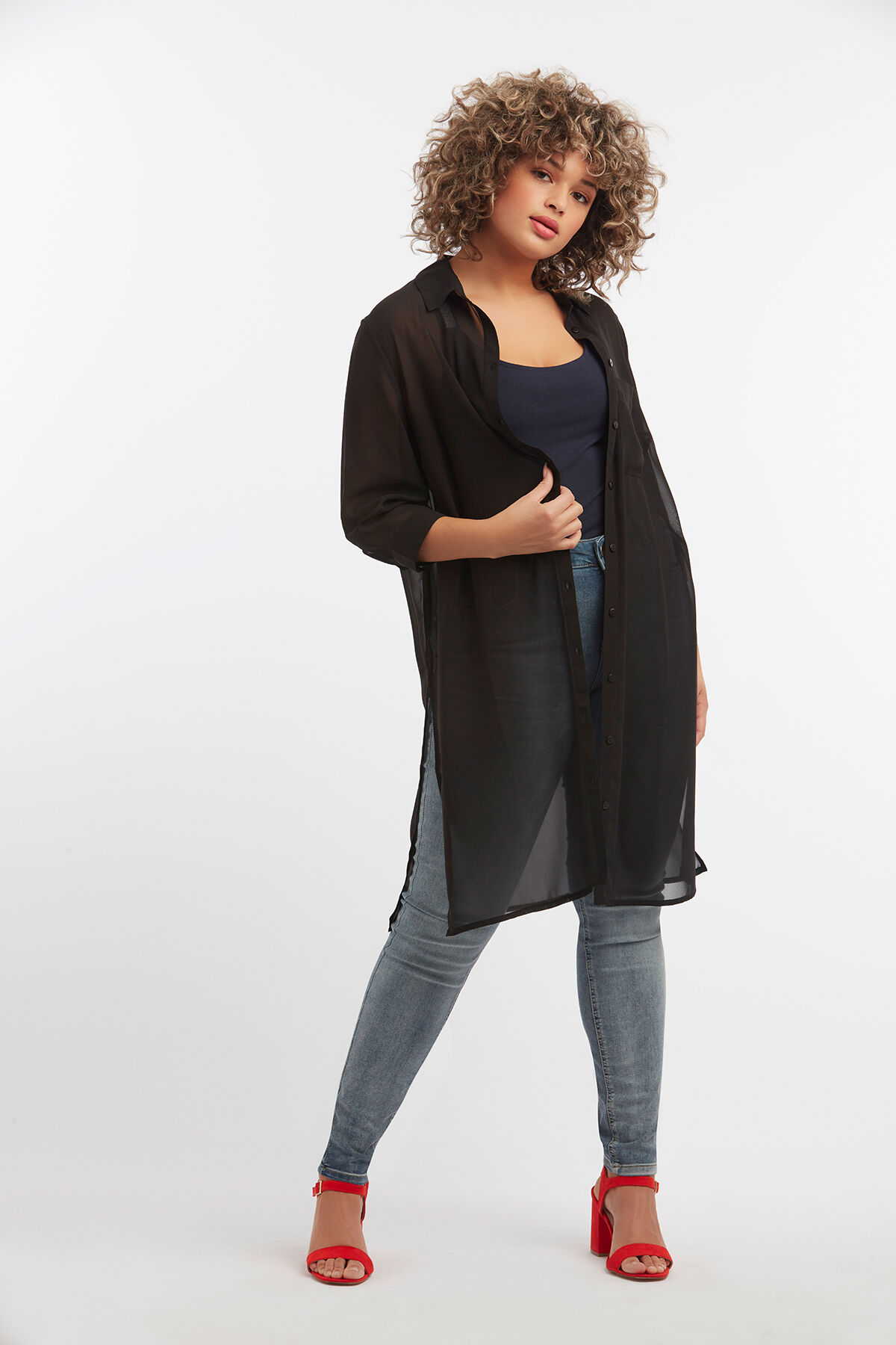 Blusa transparente image number 3