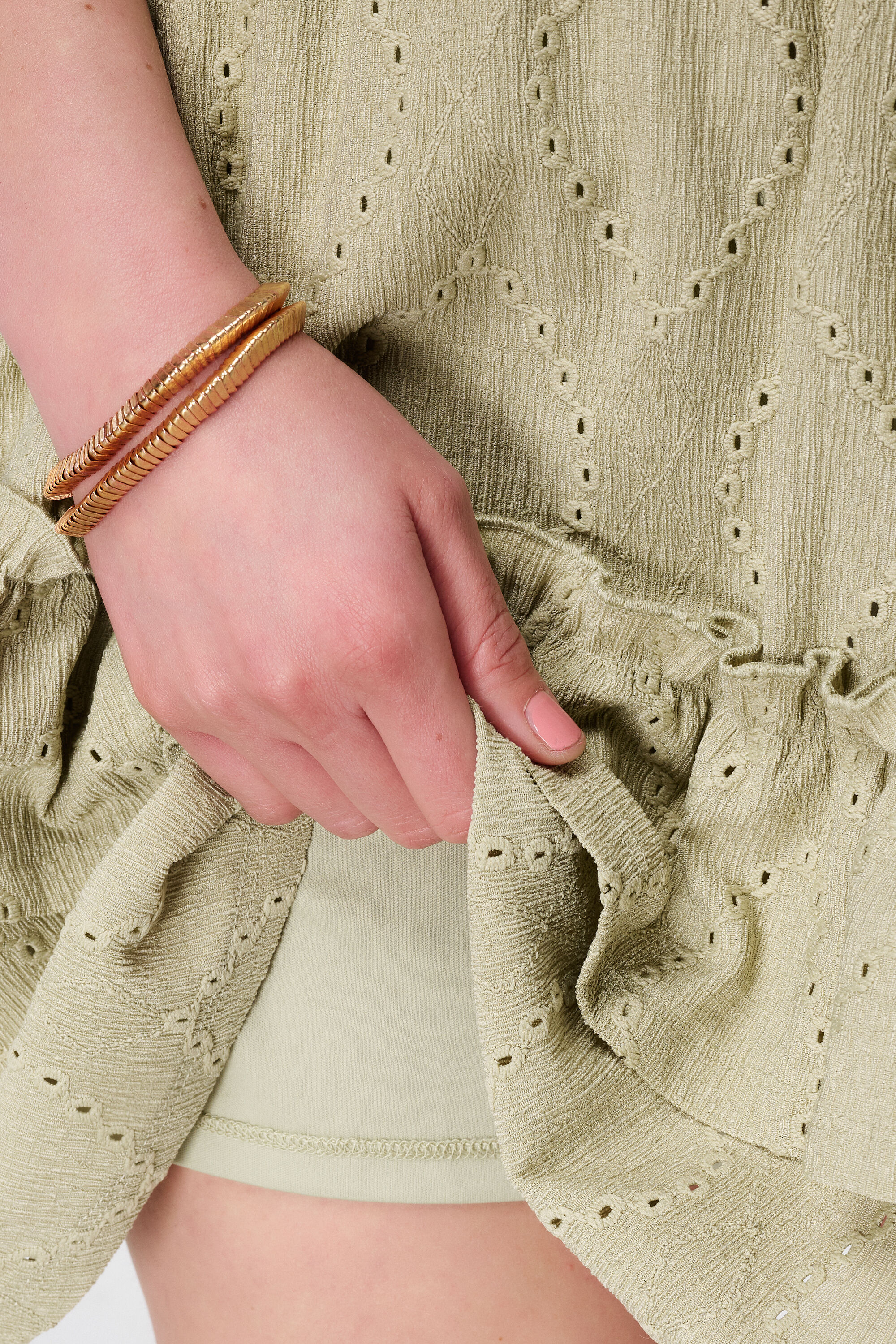 Falda con aspecto bordado image number 4