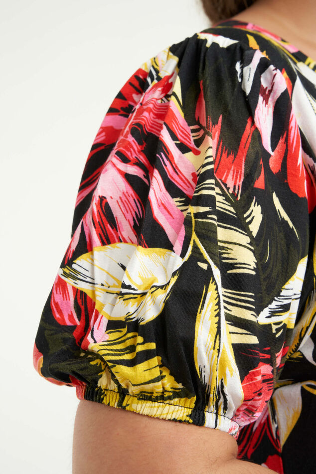 Vestido largo con estampado  image number 5