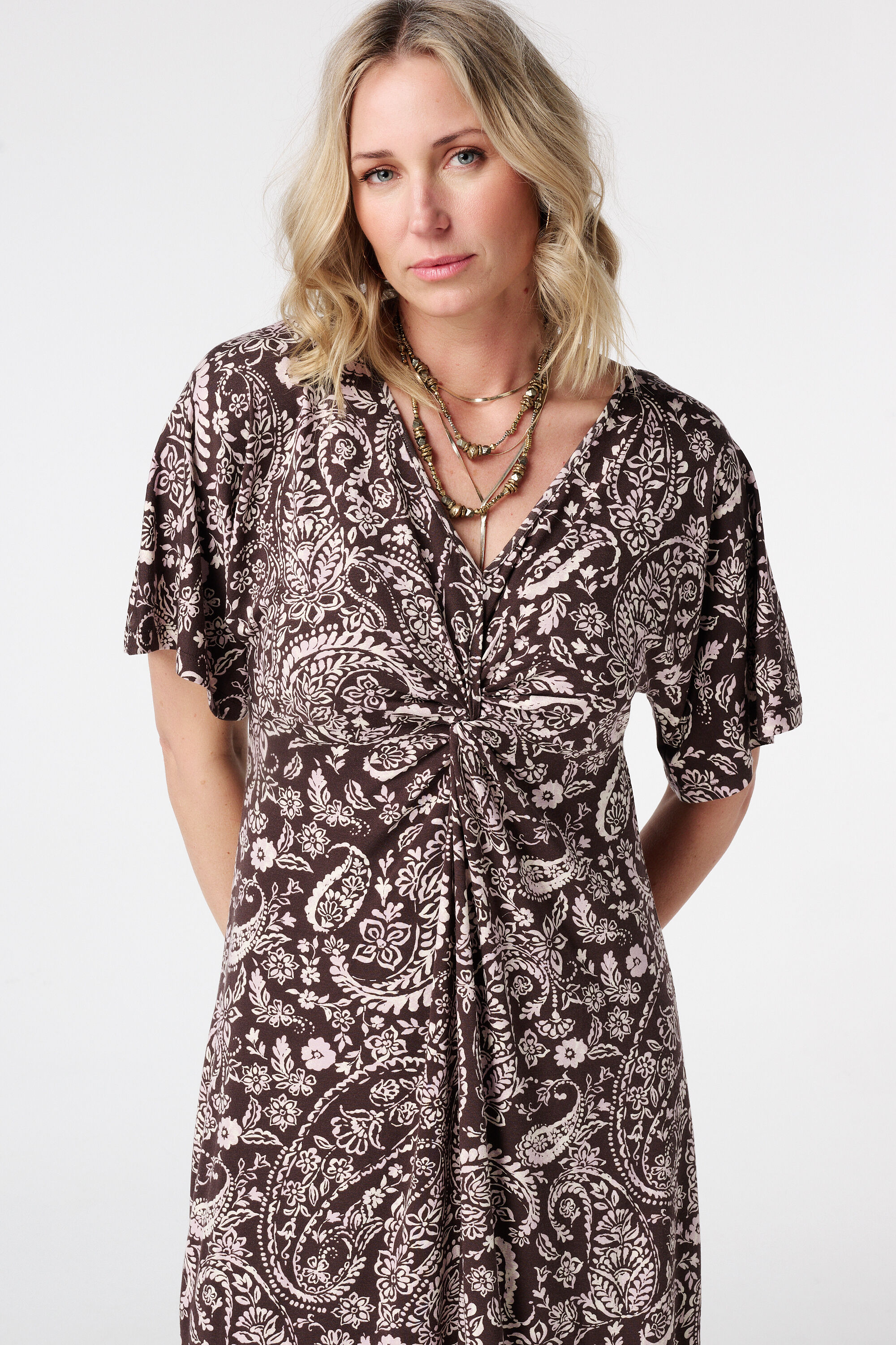 Vestido maxi con estampado image number 4