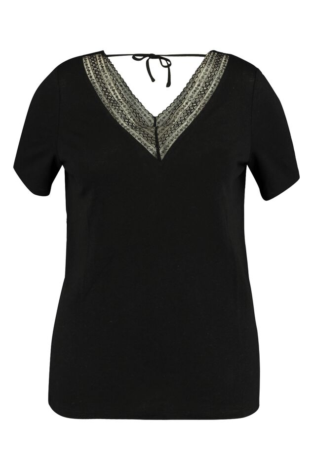 Top con encaje  image number 2