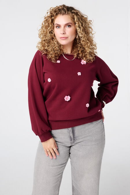 Jersey con flores en 3D Jersey con flores en 3D