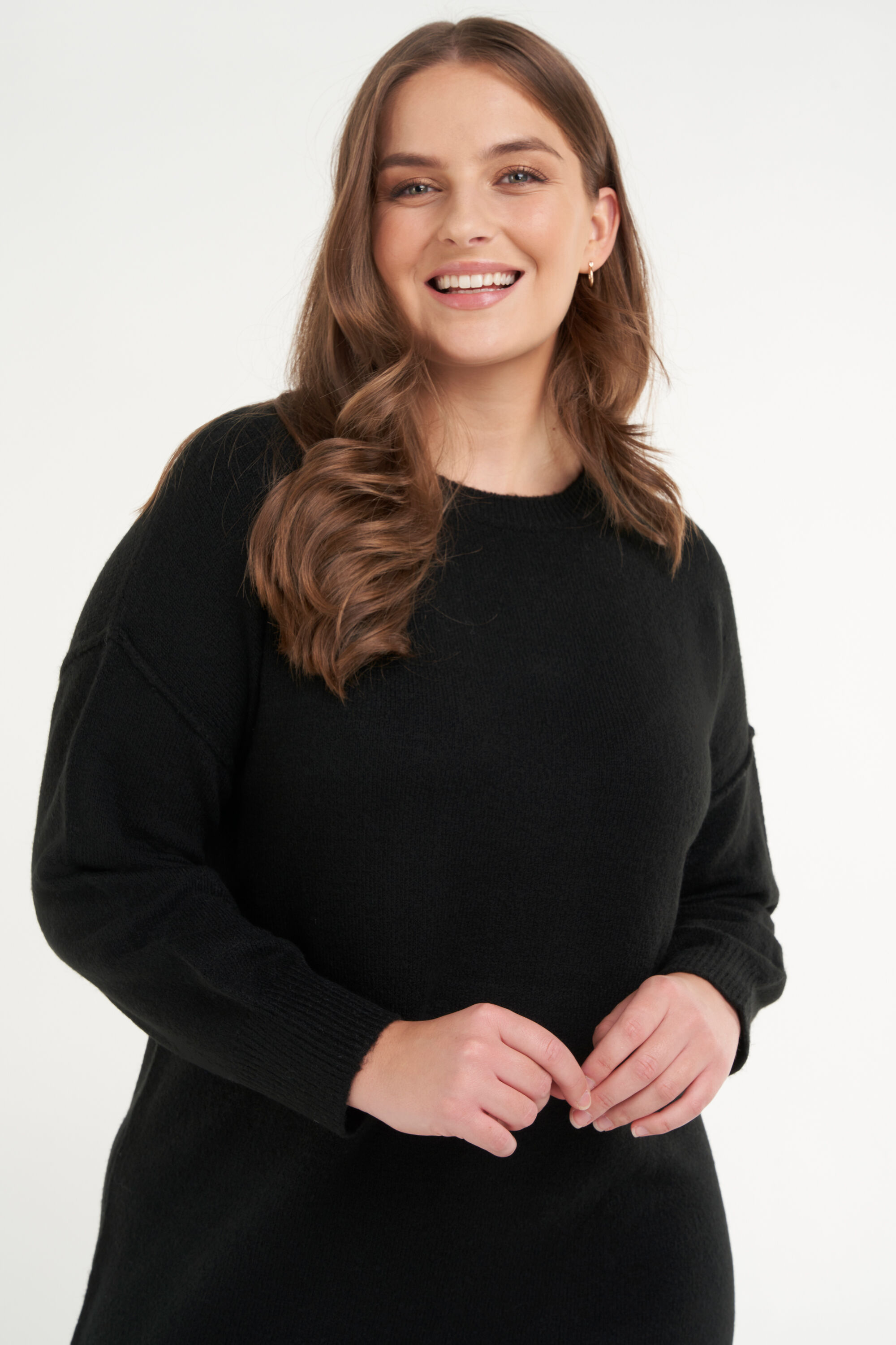 Vestido de punto largo image number 5