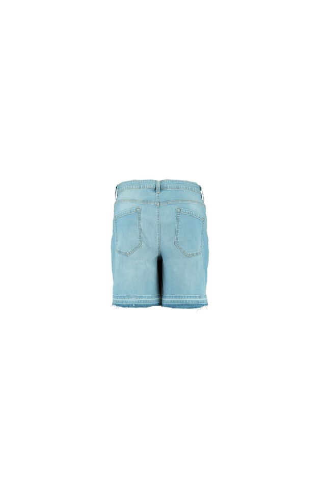 Shorts vaqueros con el bajo deshilachado image number 2
