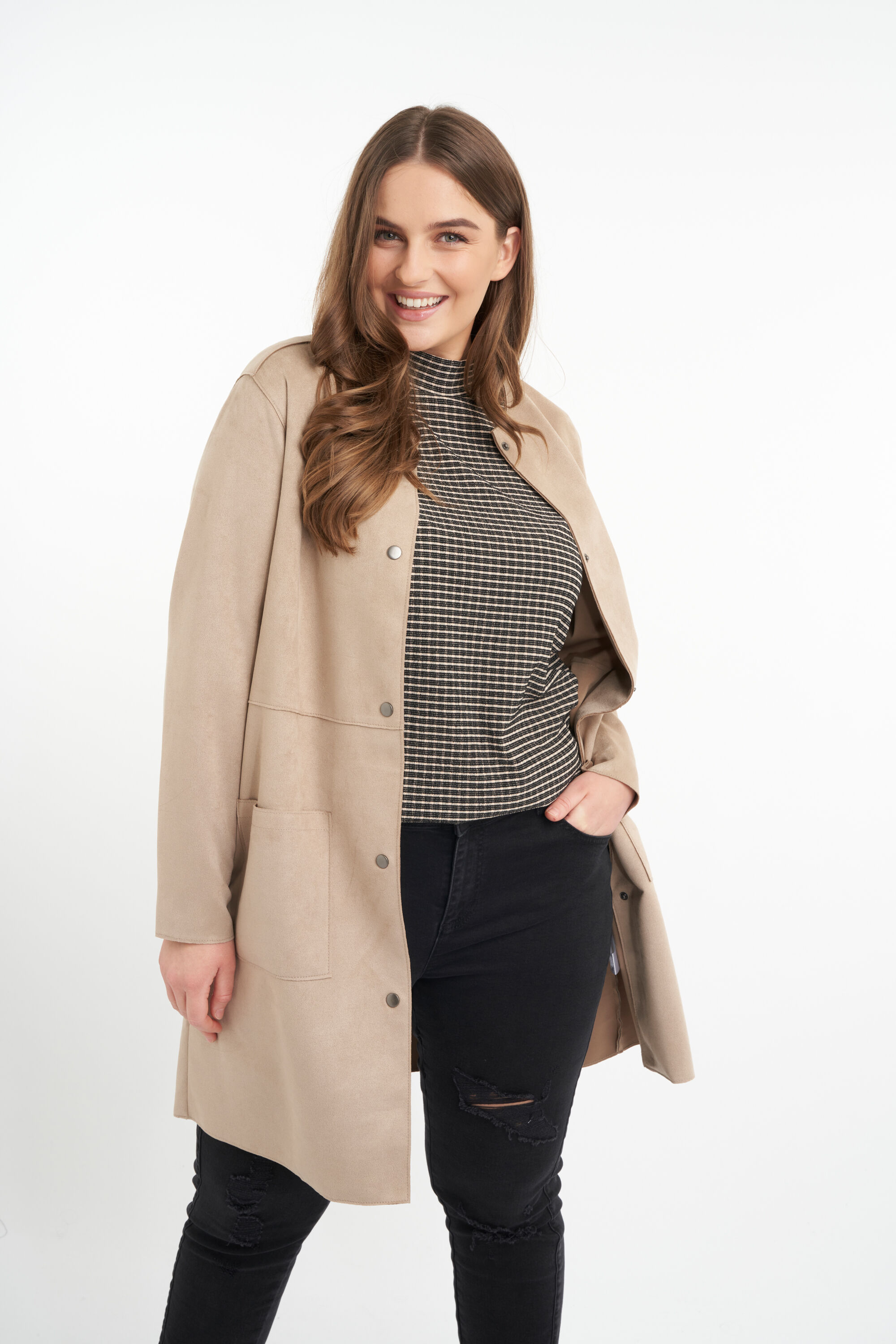 Chaqueta de antelina image number 5