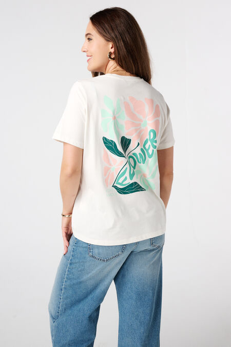 Camiseta con estampado de flores Camiseta con estampado de flores