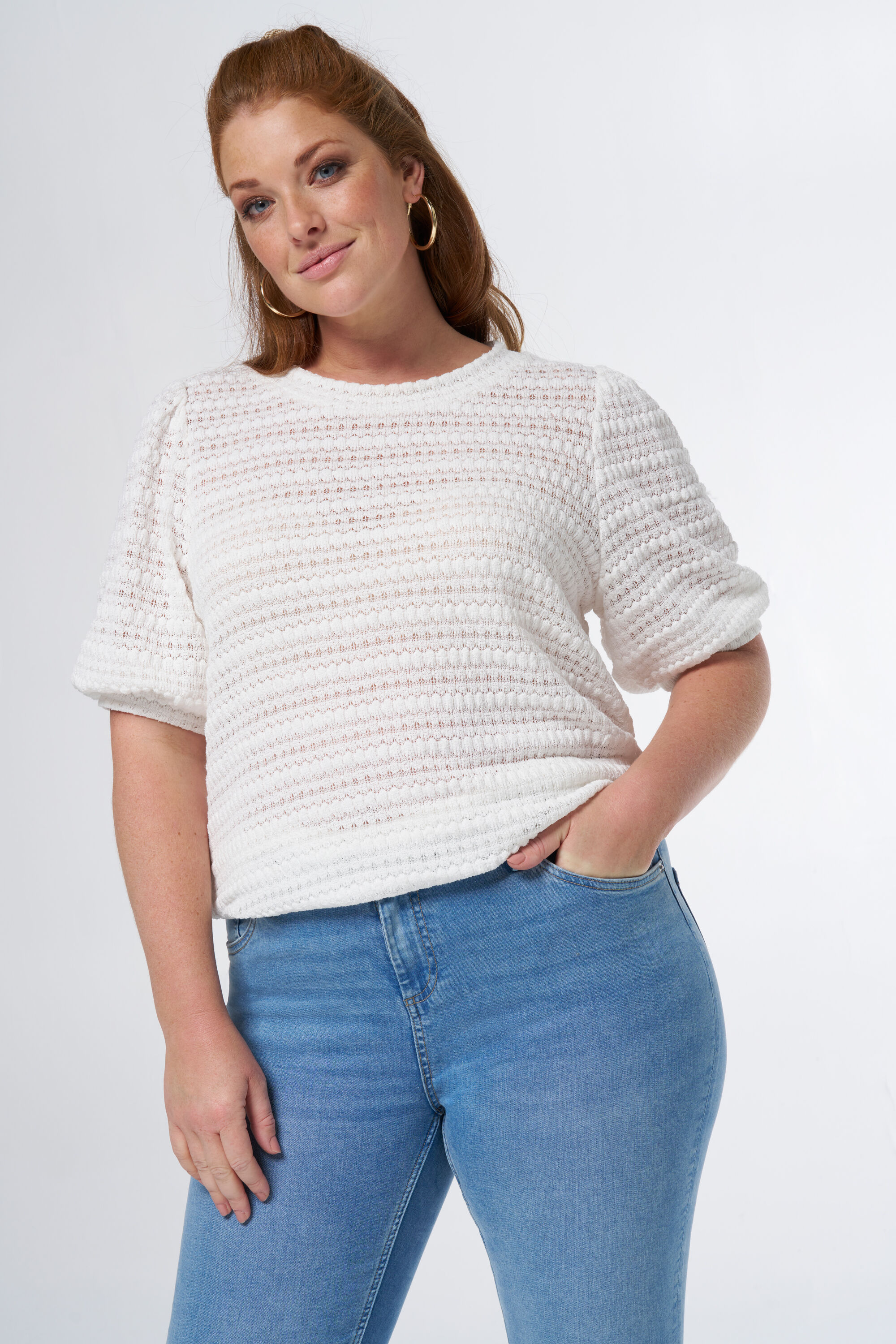 Top con manga globo image number 6