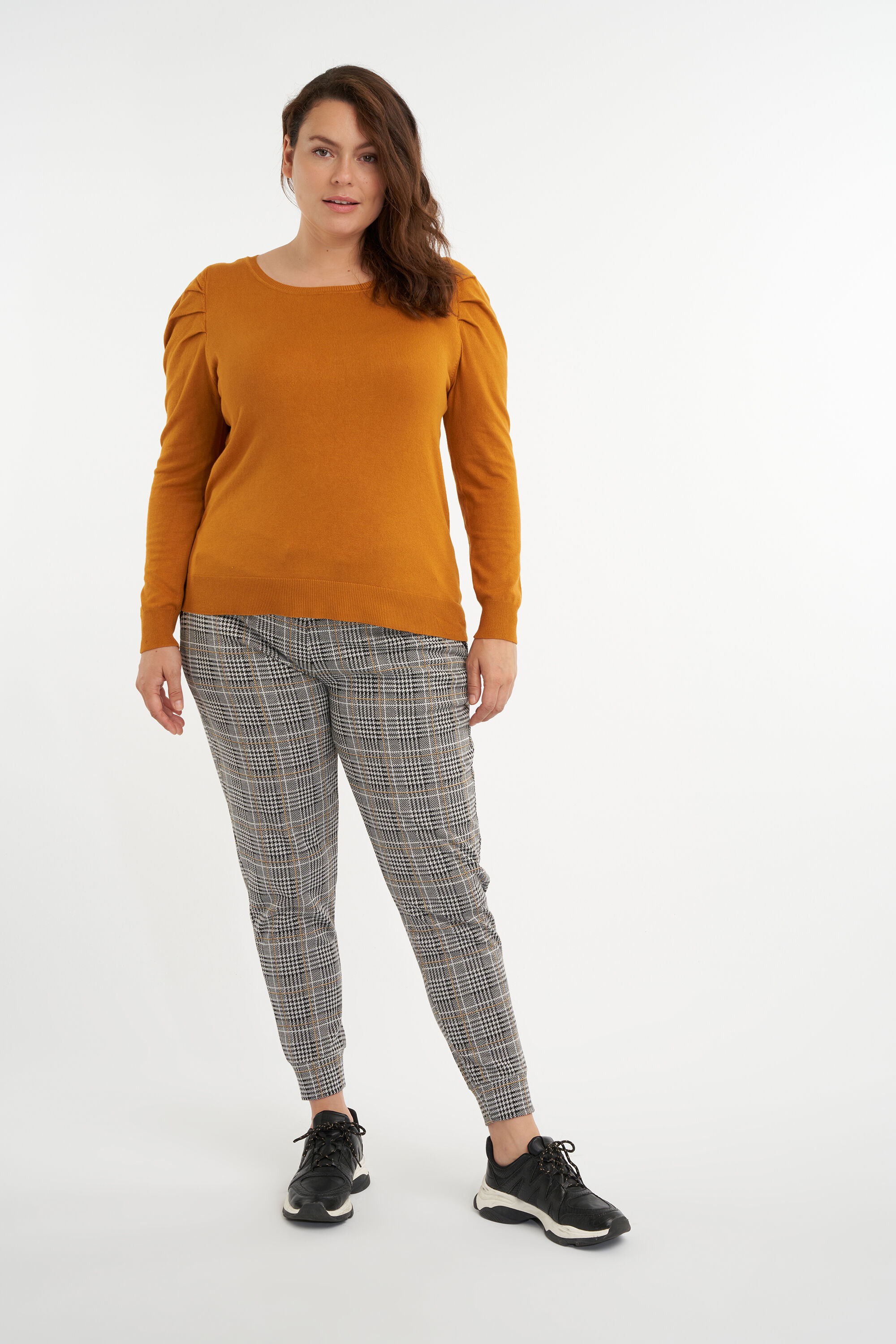 Su&eacute;ter de punto fino con mangas abullonadas image number 6