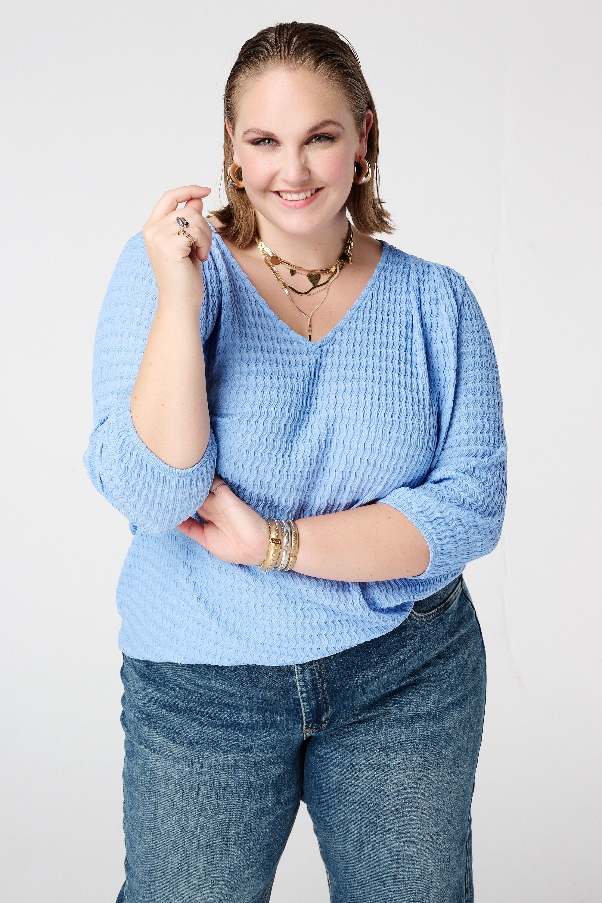 Top de punto con estructura