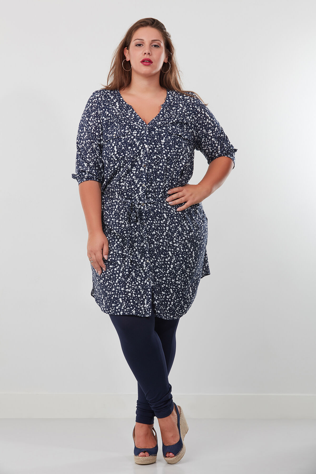 Vestido con estampado integral image number 4