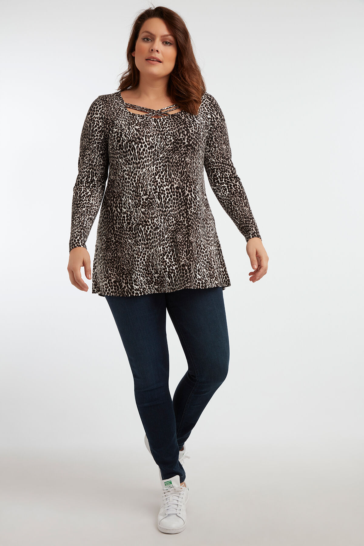 T&uacute;nica con animal print image number 3