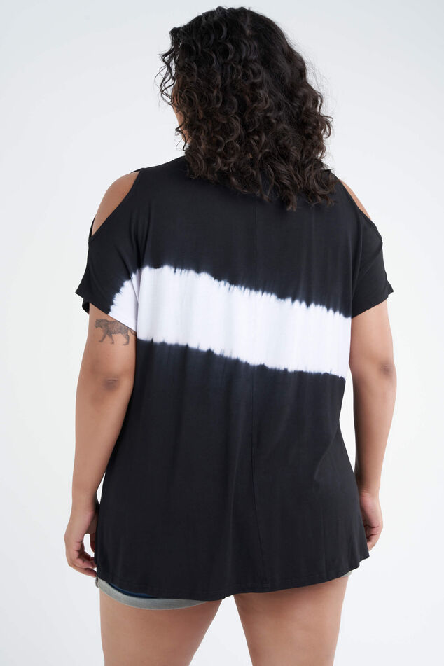 Camiseta con estampado tie  image number 3