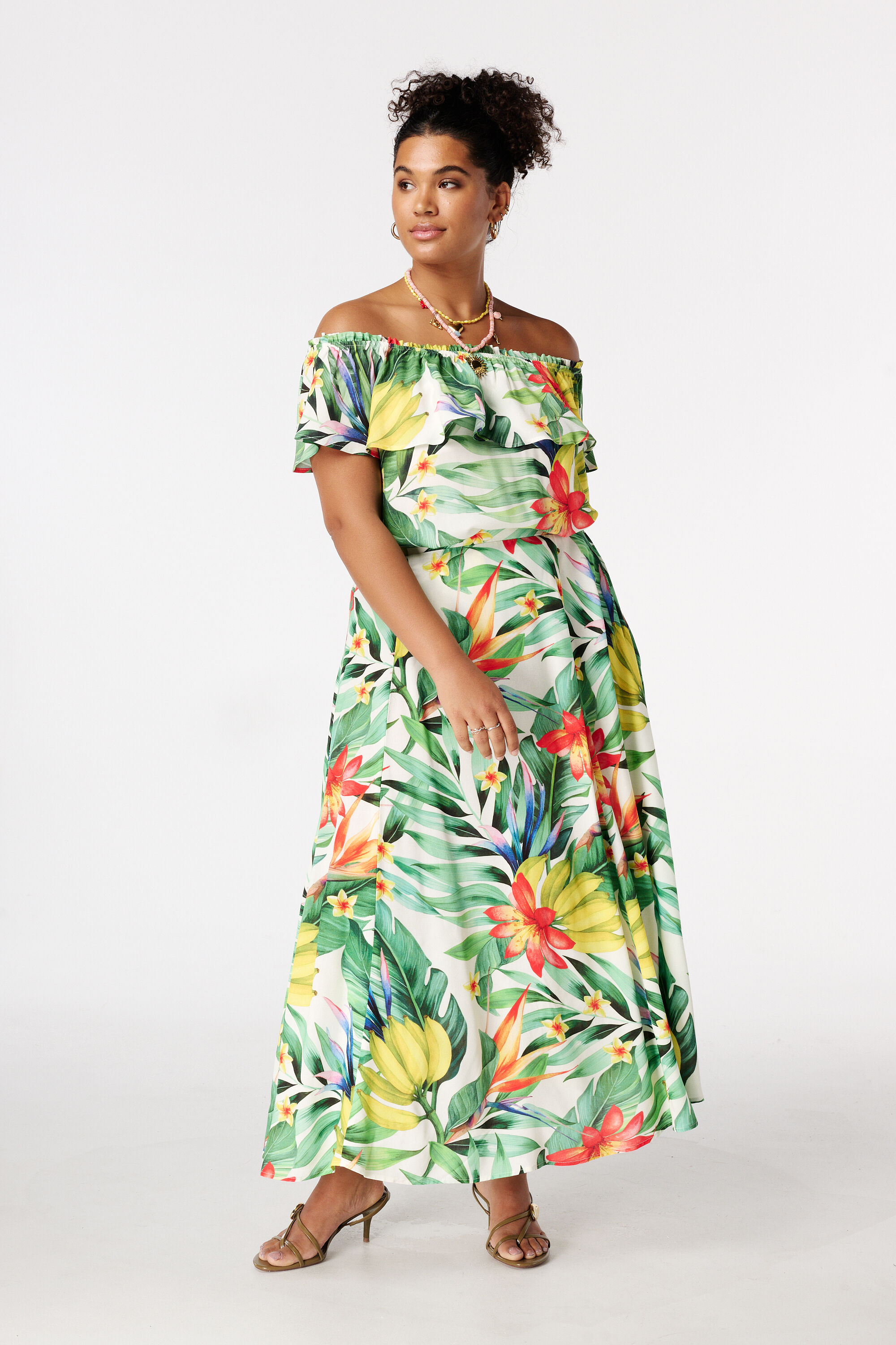 Falda maxi con estampado