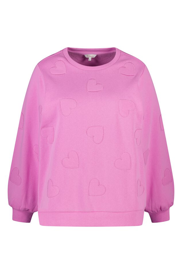 Jersey con corazones bordados image number 1