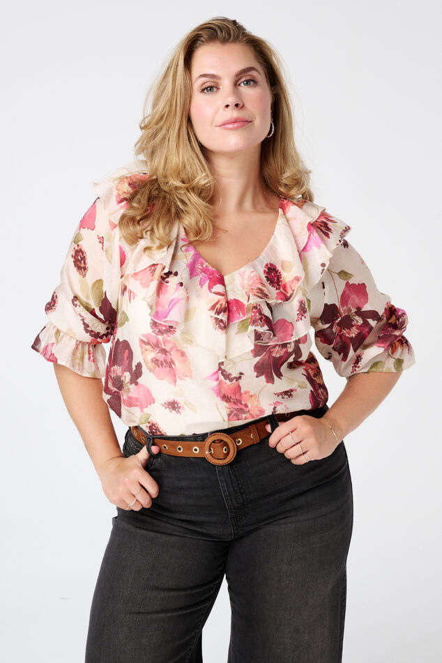 Cinturón tipo ante y hebilla redonda image number 0