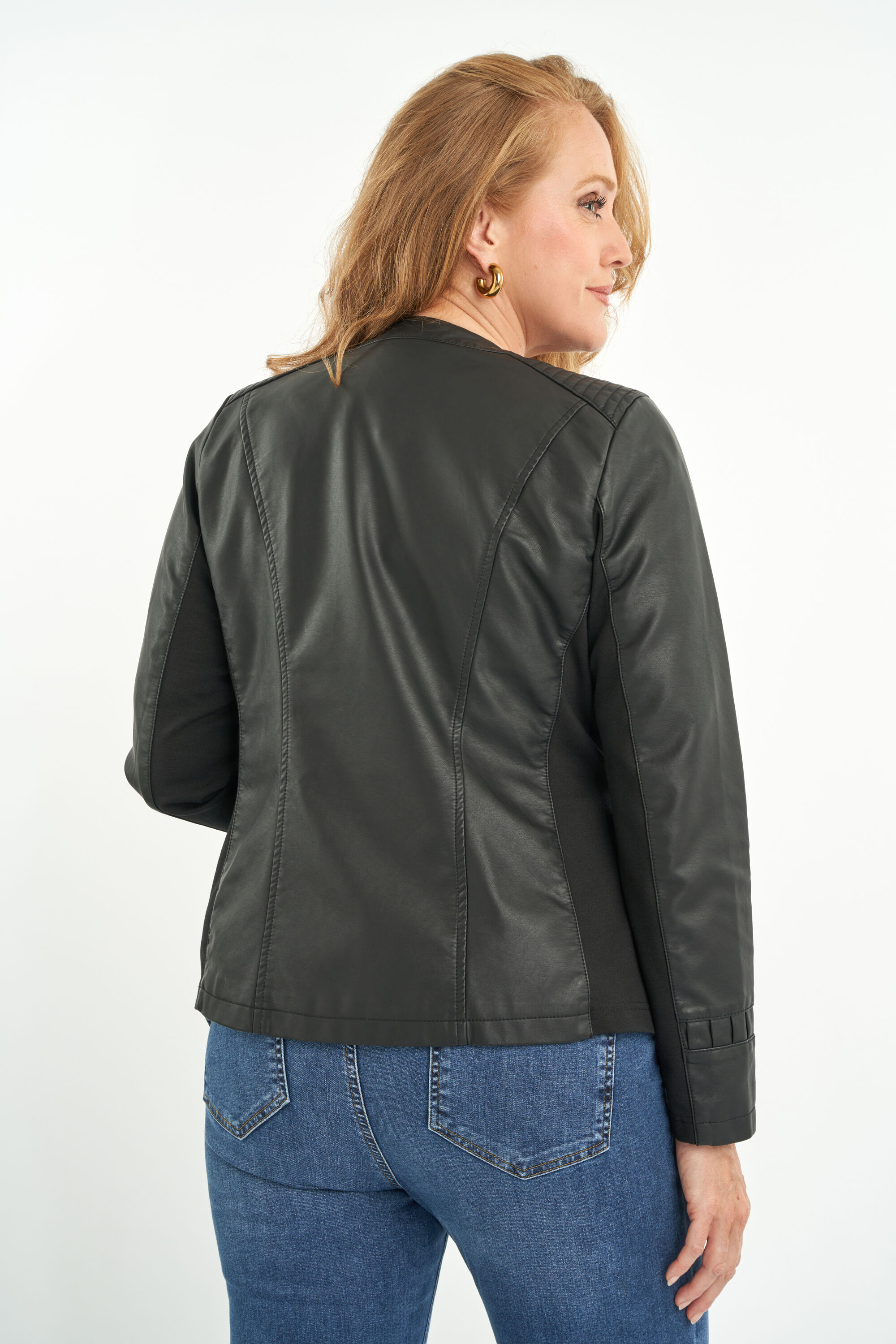 Cazadora de cuero sint&eacute;tico  image number 3