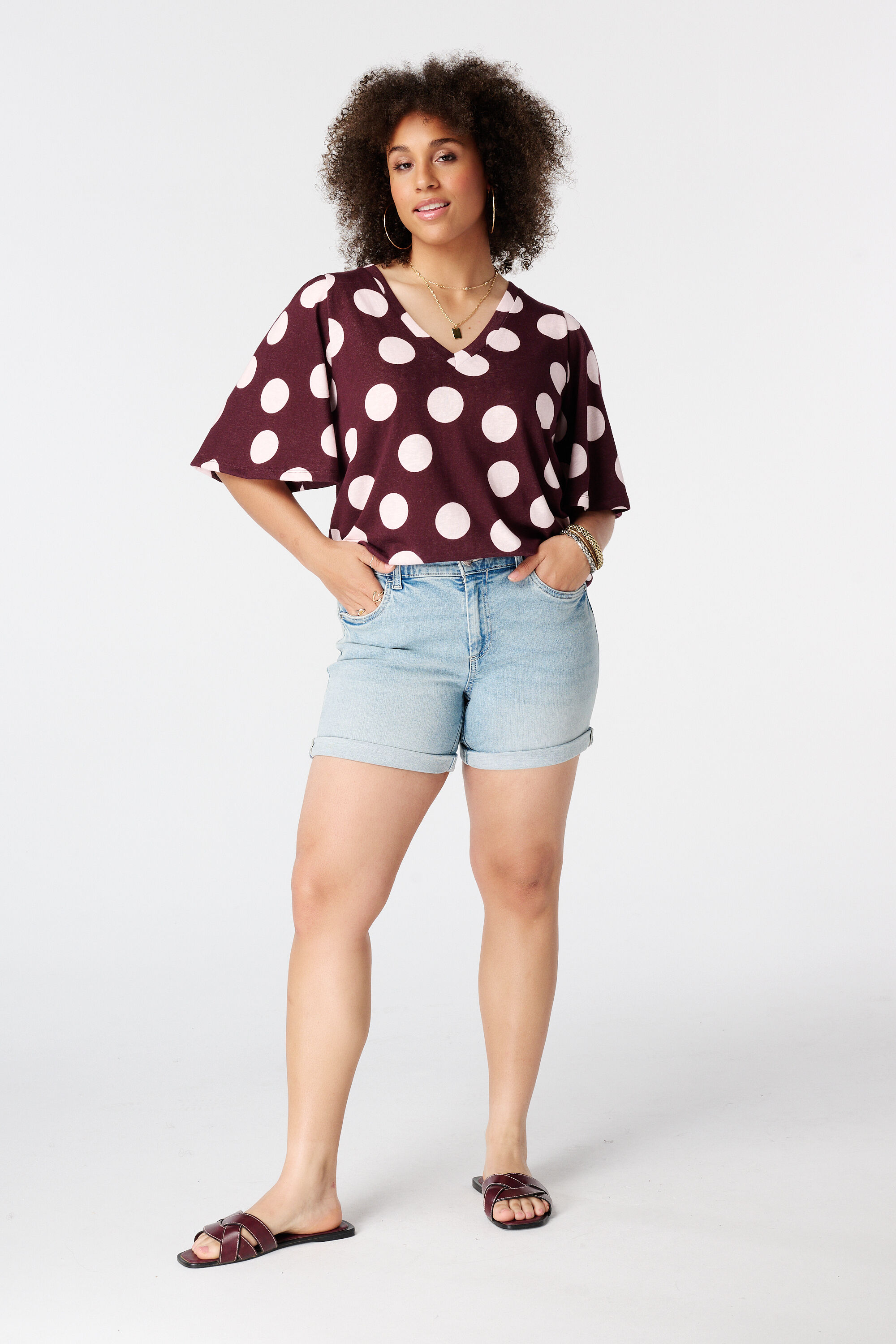 Camiseta con escote en V image number 5