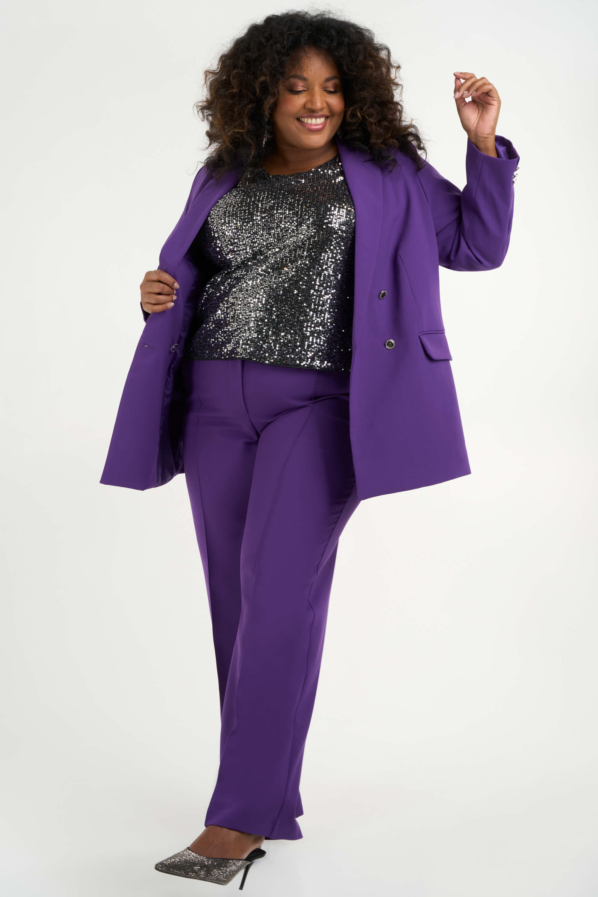 Blazer con doble pechera image number 4